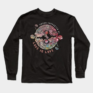 Proud Supporter of Love is Love Rainbows - Sedimentary Sonoma Long Sleeve T-Shirt